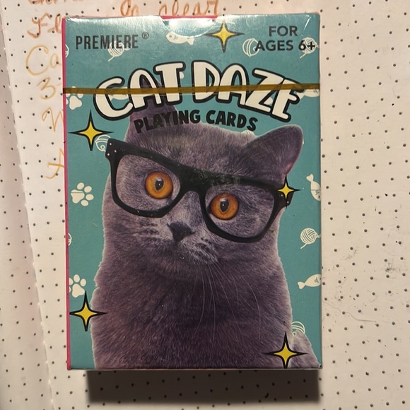 New in box plastic wrap intact, premier brand, cat daze playing cards ages 6+ - Picture 4 of 4